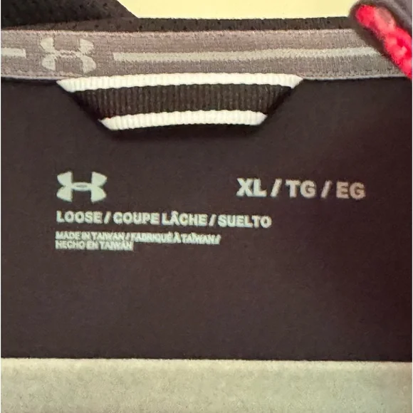 UA Under Armour TTU Texas Tech University Black Red Pullover Jacket XL Large - Picture 3 of 6